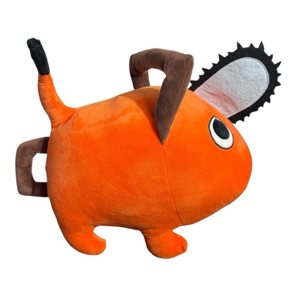 Chainsaw Man Pochita Plush Toy Kids Orange - Picture 1 of 11